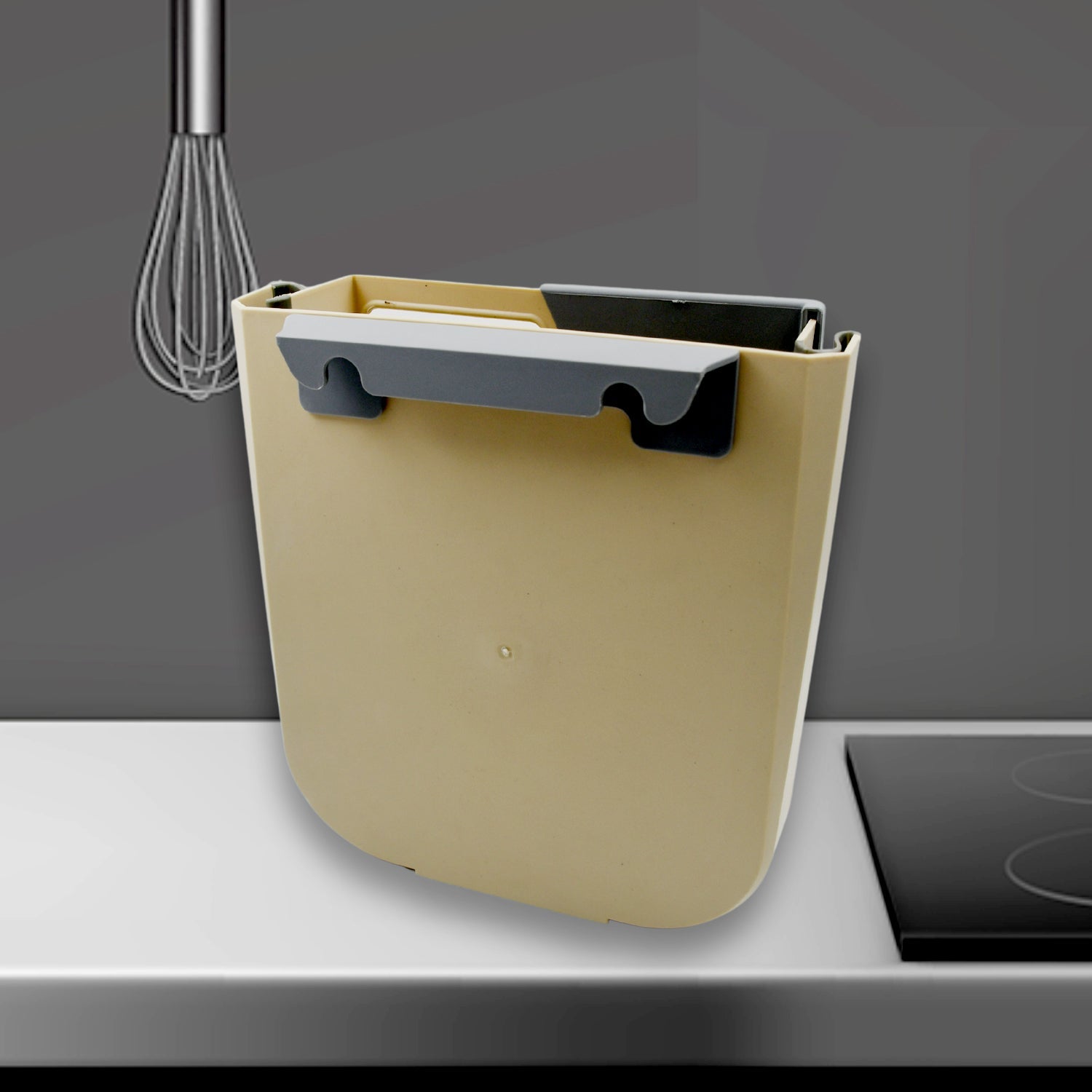 Hanging Trash Can for Kitchen Cabinet Door, Small Collapsible Foldable Waste Bins, Hanging Trash Holder for Bathroom Bedroom Office Car, Portable Hanging Trash Can for Kitchen Cabinet Door, Small Collapsible Foldable Waste Bins, Hanging Trash Holder for Bathroom Bedroom Office Car, Portable